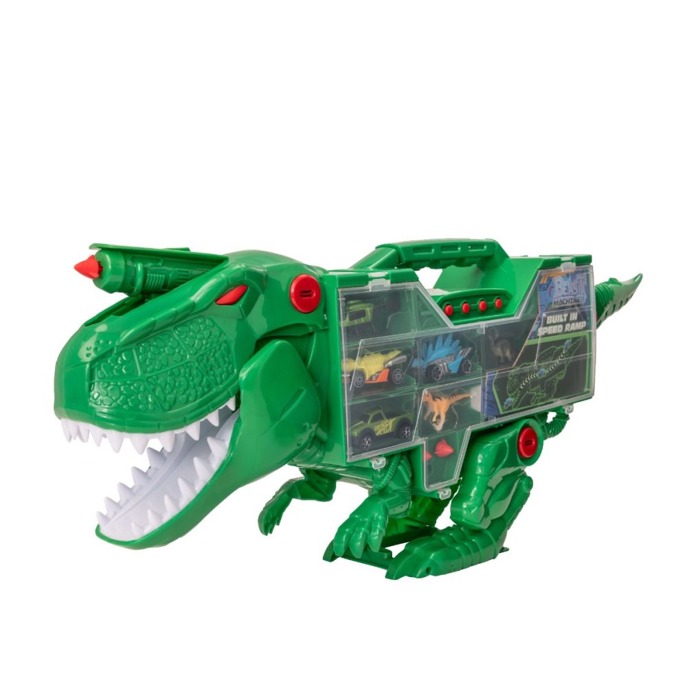Транспортьор Т-Рекс с колички и фигурки, Teamsterz Beast Machines