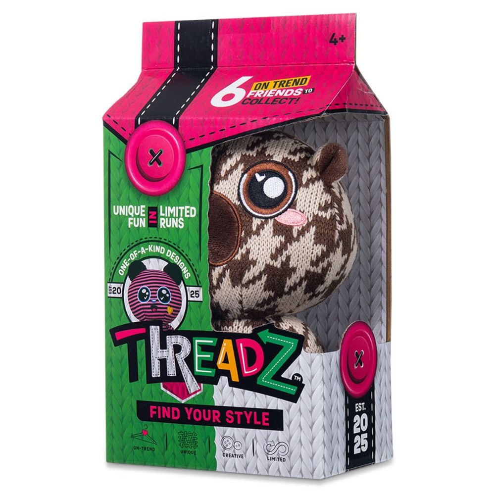 Плюшена играчка, Threadz, Find Your Style, Beaver