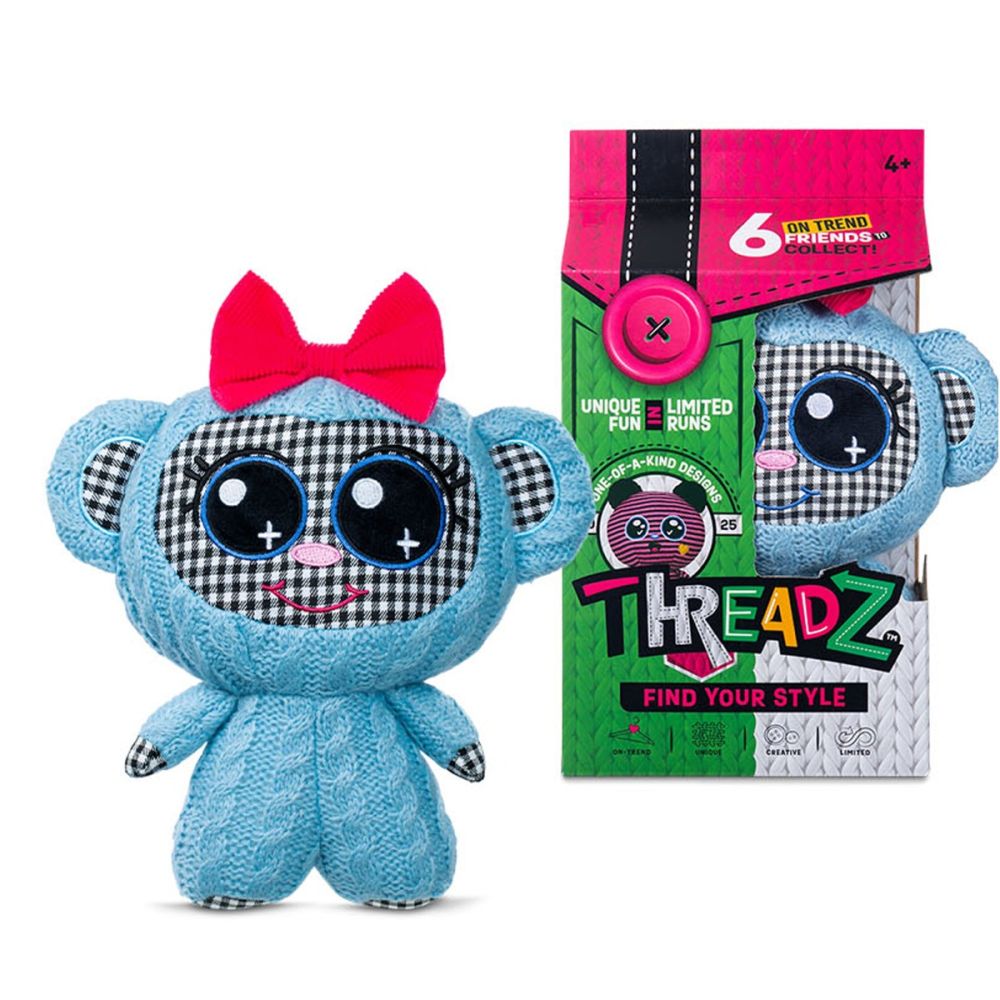 Плюшена играчка, Threadz, Find Your Style, Monkey