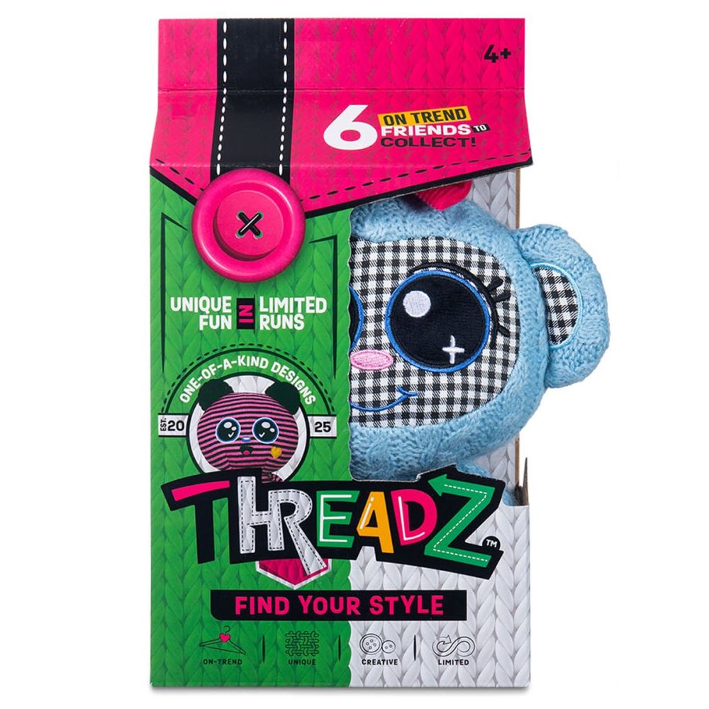 Плюшена играчка, Threadz, Find Your Style, Monkey