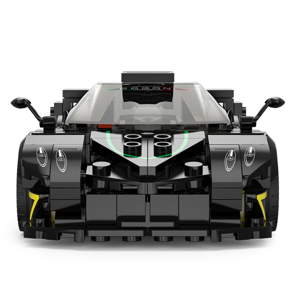 Комплект за сглобяване на количка, Rastar, Pagani Zonda R Черна, 1:28, 387 части