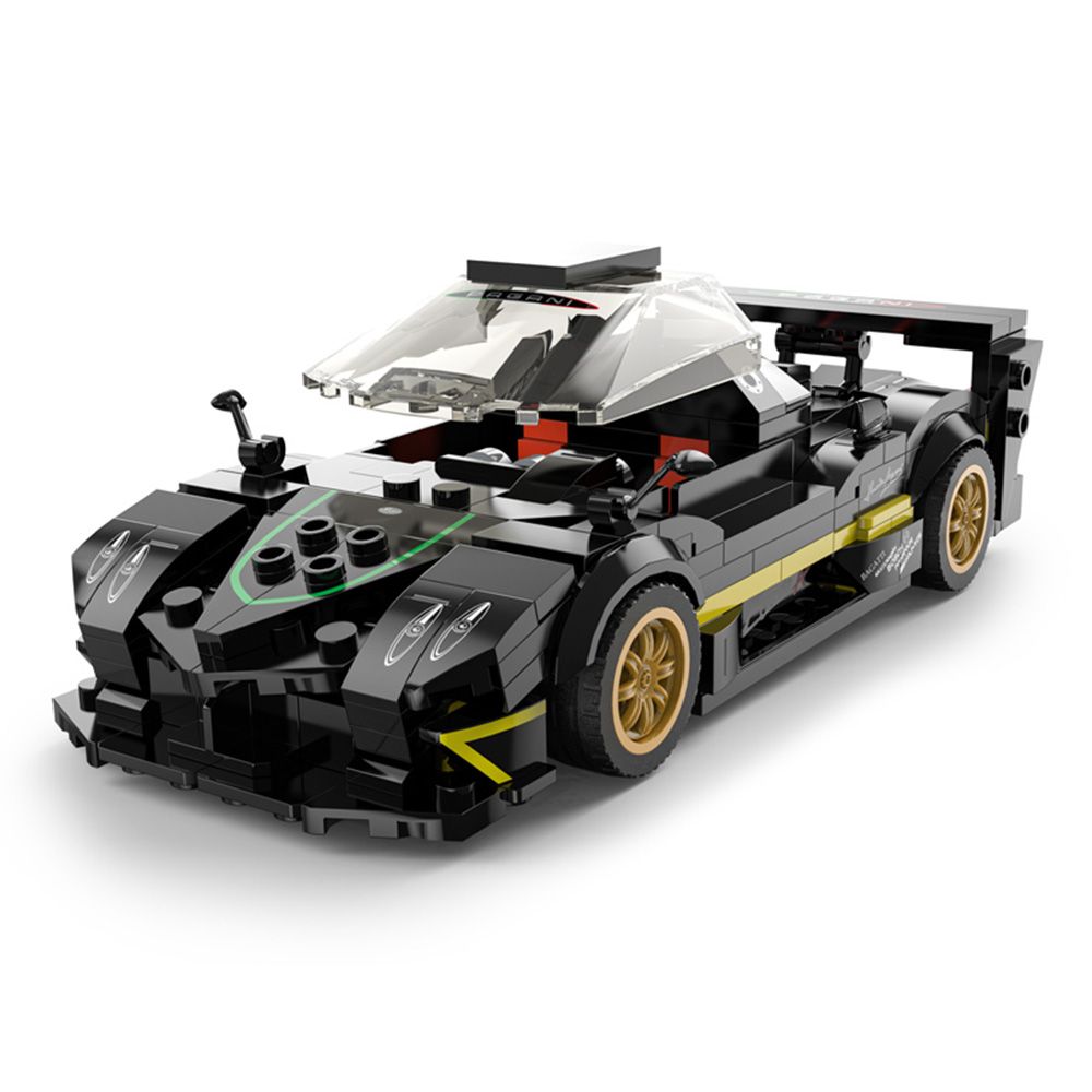 Комплект за сглобяване на количка, Rastar, Pagani Zonda R Черна, 1:28, 387 части