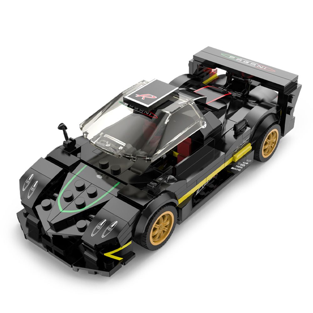Комплект за сглобяване на количка, Rastar, Pagani Zonda R Черна, 1:28, 387 части