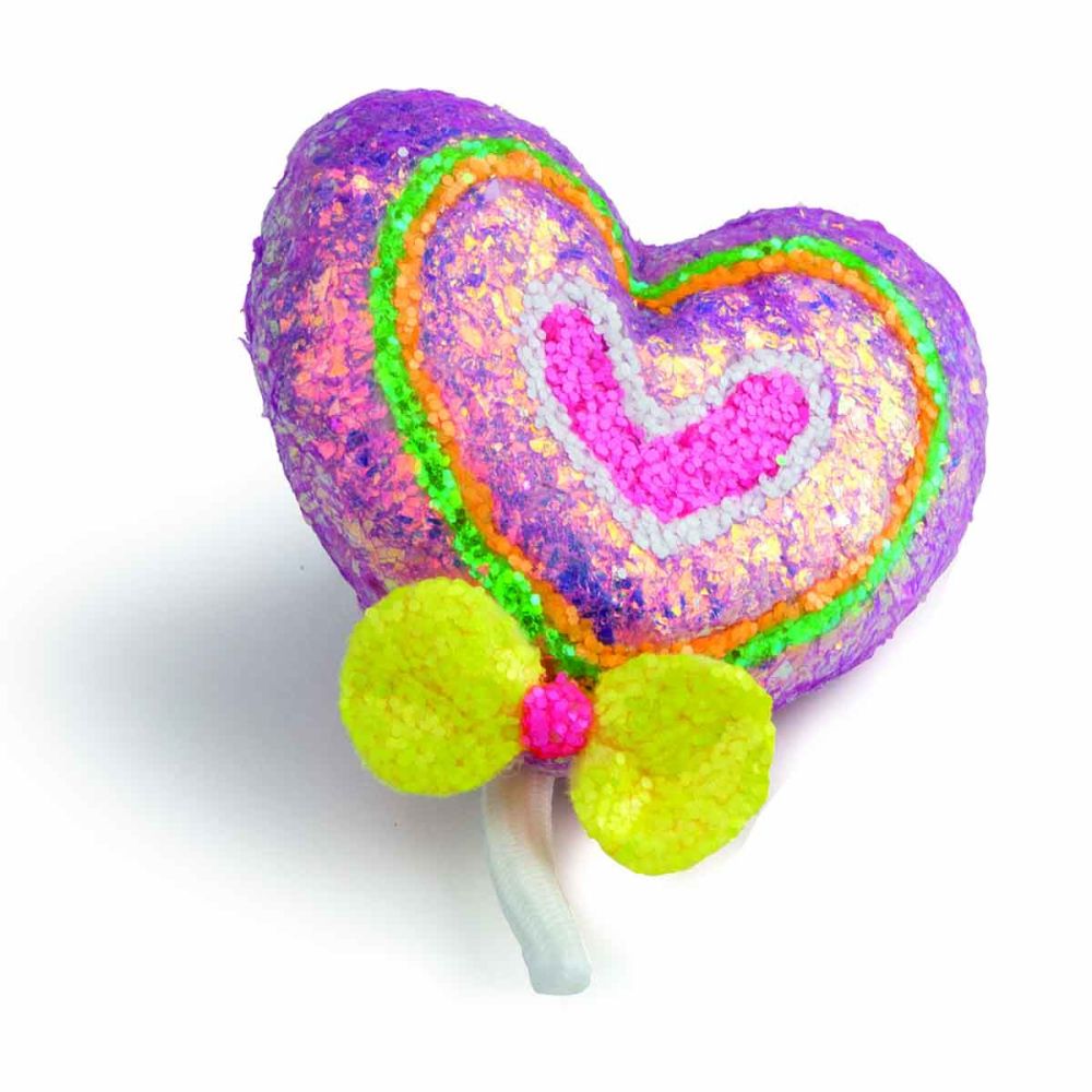 Творчески комплект с брокат Paulinda, Magic Glitter 3In1, Plush Brooch Design