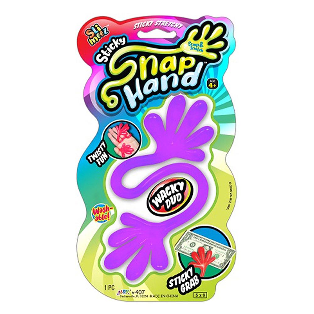 Интерактивна играчка Jaru, Sticky Snap Hand, Wacky Duo, Многоцветна