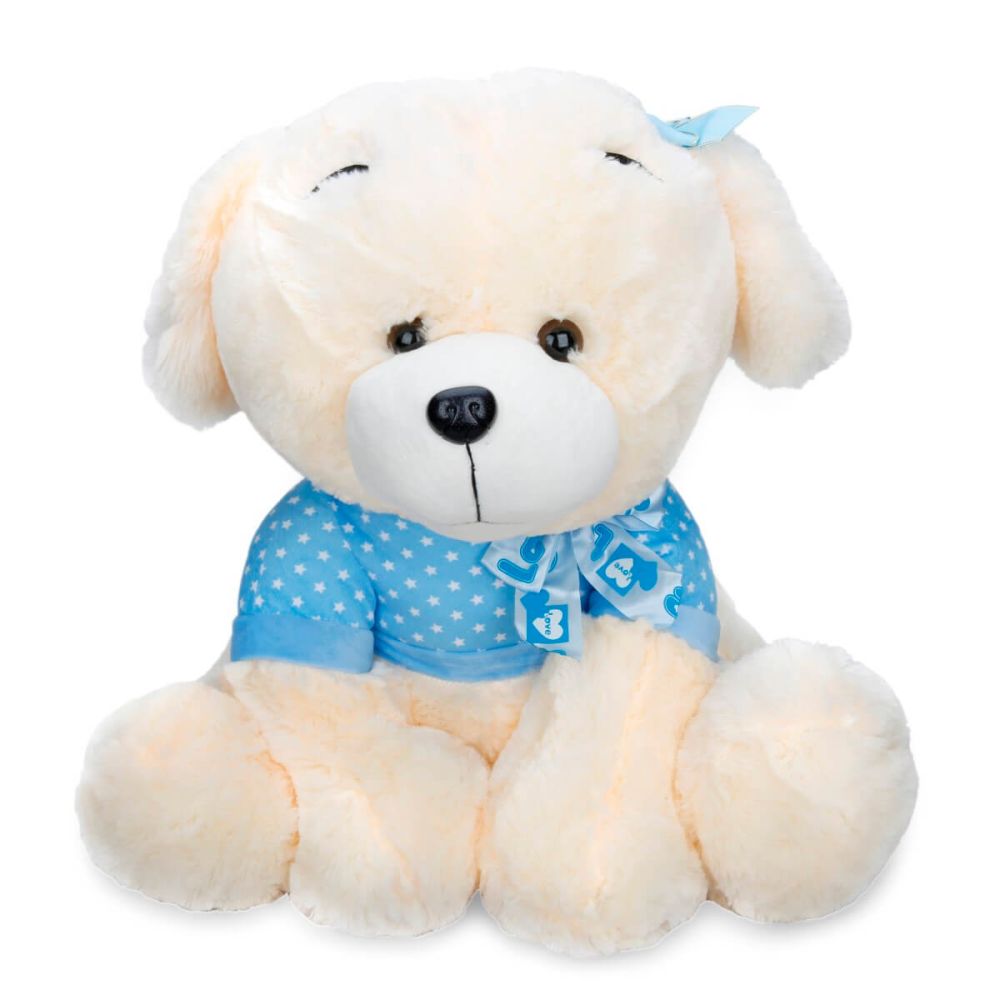 Плюшено кученце, Puffy Friends, Синьо, 55 см
