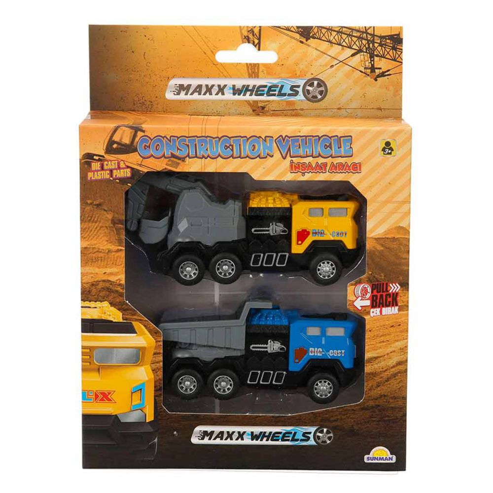 Комплект 2 строителни превозни средства, Maxx Wheels