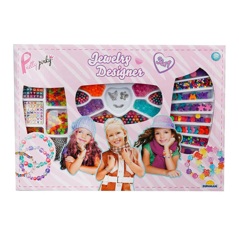 Комплект за изработка на бижута 3 в 1, Pretty Pinky