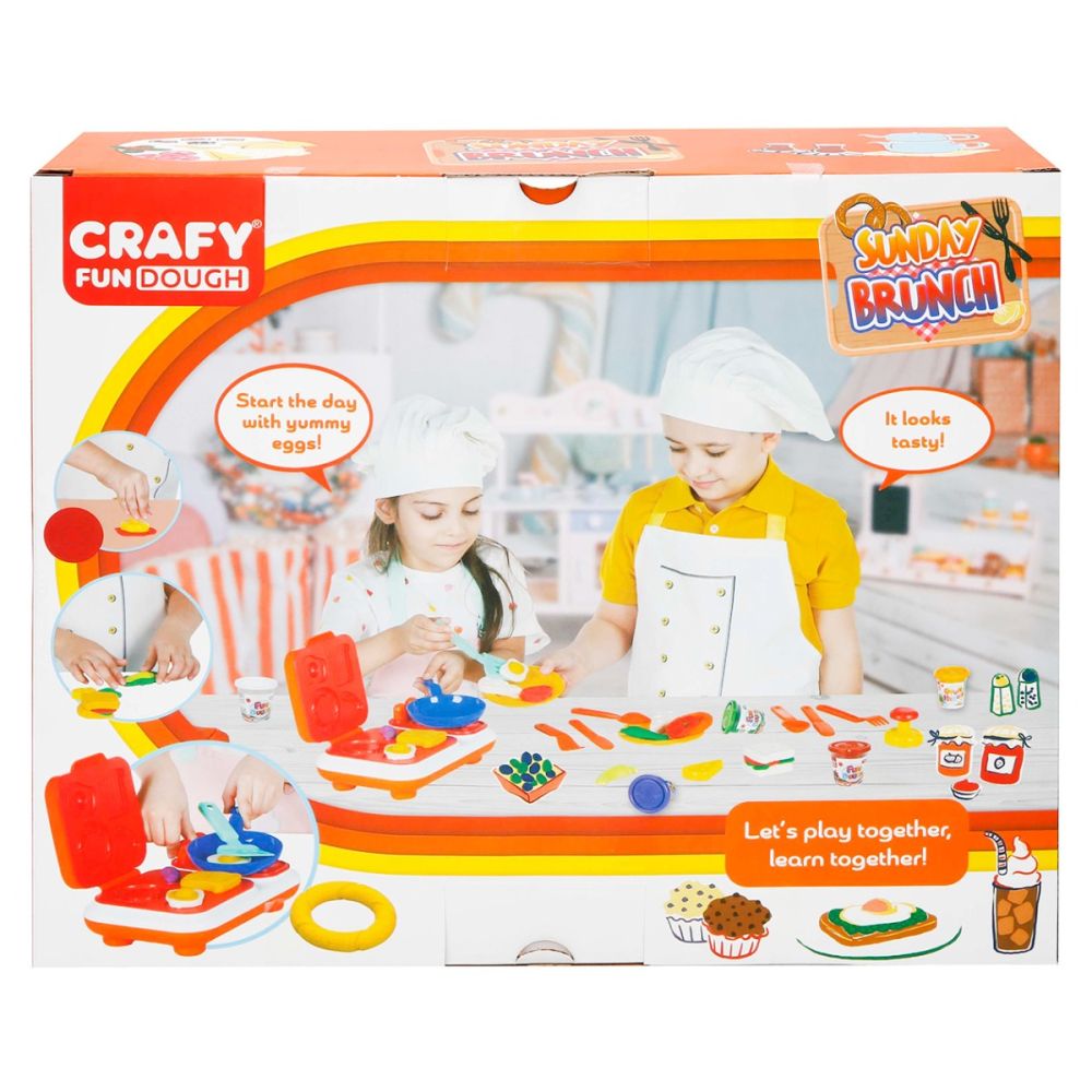Комплект за моделиране на пластилин, Неделна закуска, Craft, 23 части