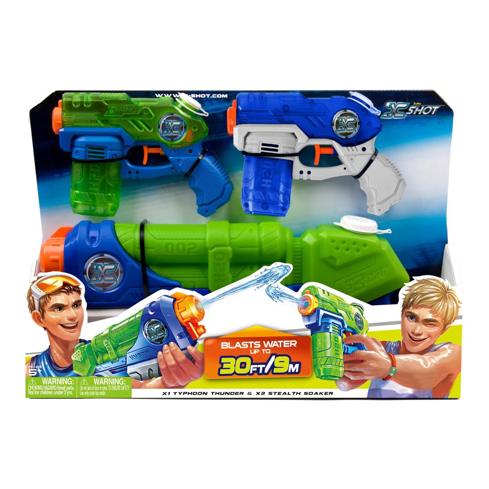 Комплект водни пистолети X-Shot - Typhoon Thunder и  Stealth Soaker