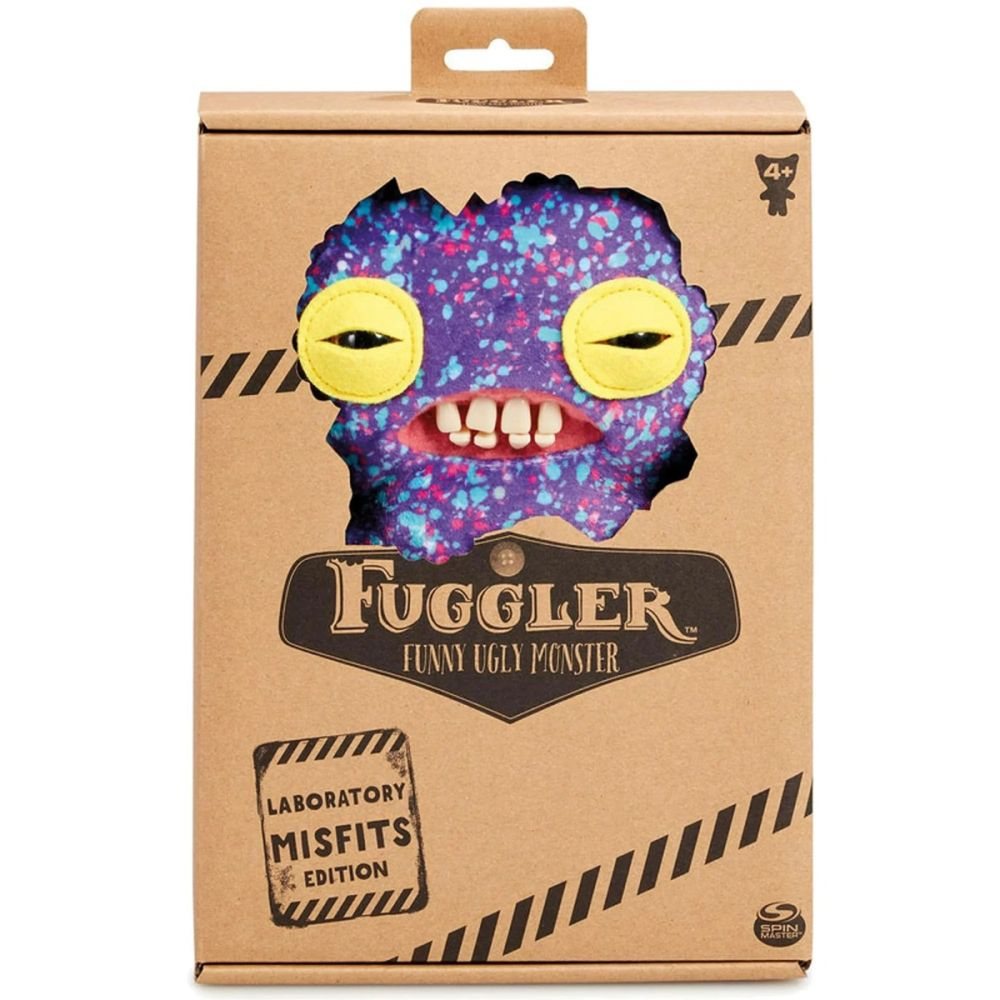 Плюшена играчка, Fuggler, Laboratory Misfits S1, Squidge Purple, 22 см