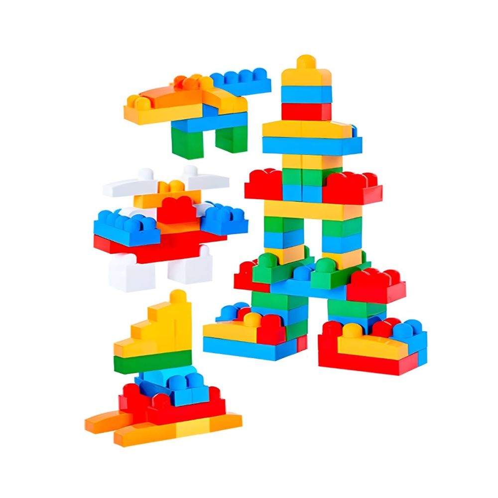 Строителен комплект, Dede, Brio Blocks, 104 части