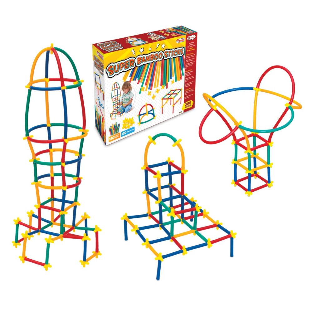 Комплект за игра с пръчки, Dede, Super Bamboo Sticks, 300 части