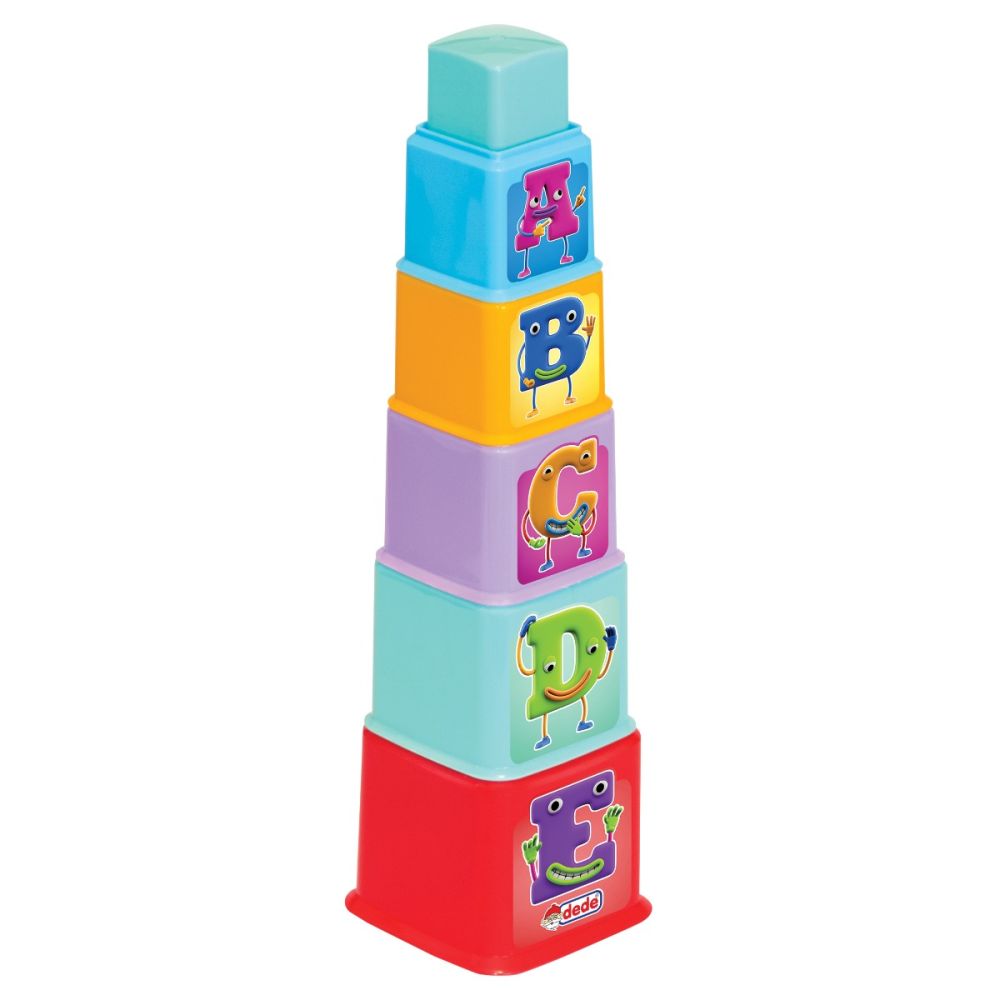 Играчка за сортиране, Dede, Square Tower, 10 части