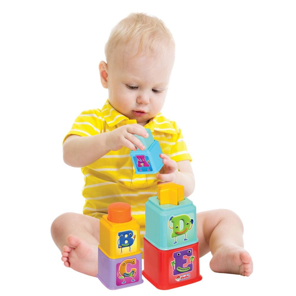 Играчка за сортиране, Dede, Square Tower, 10 части