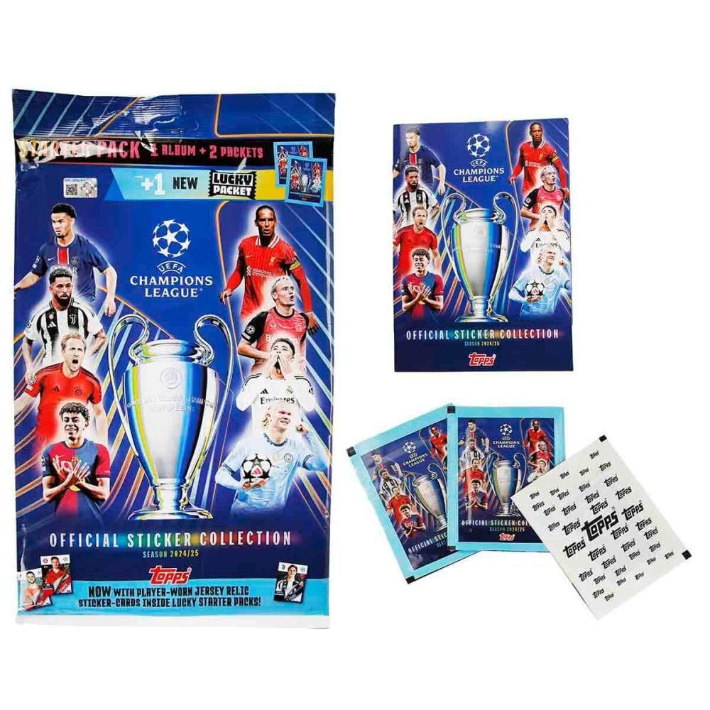 Комплект албум и стикери, Topps, Champions League 2024-2025, Starter Pack