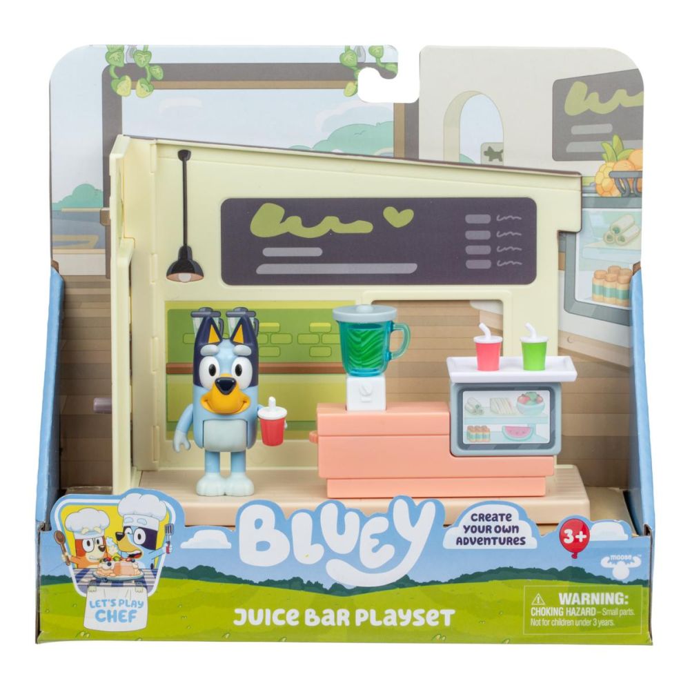 Комплект за игра с фигурка, Bluey, Juice Bar
