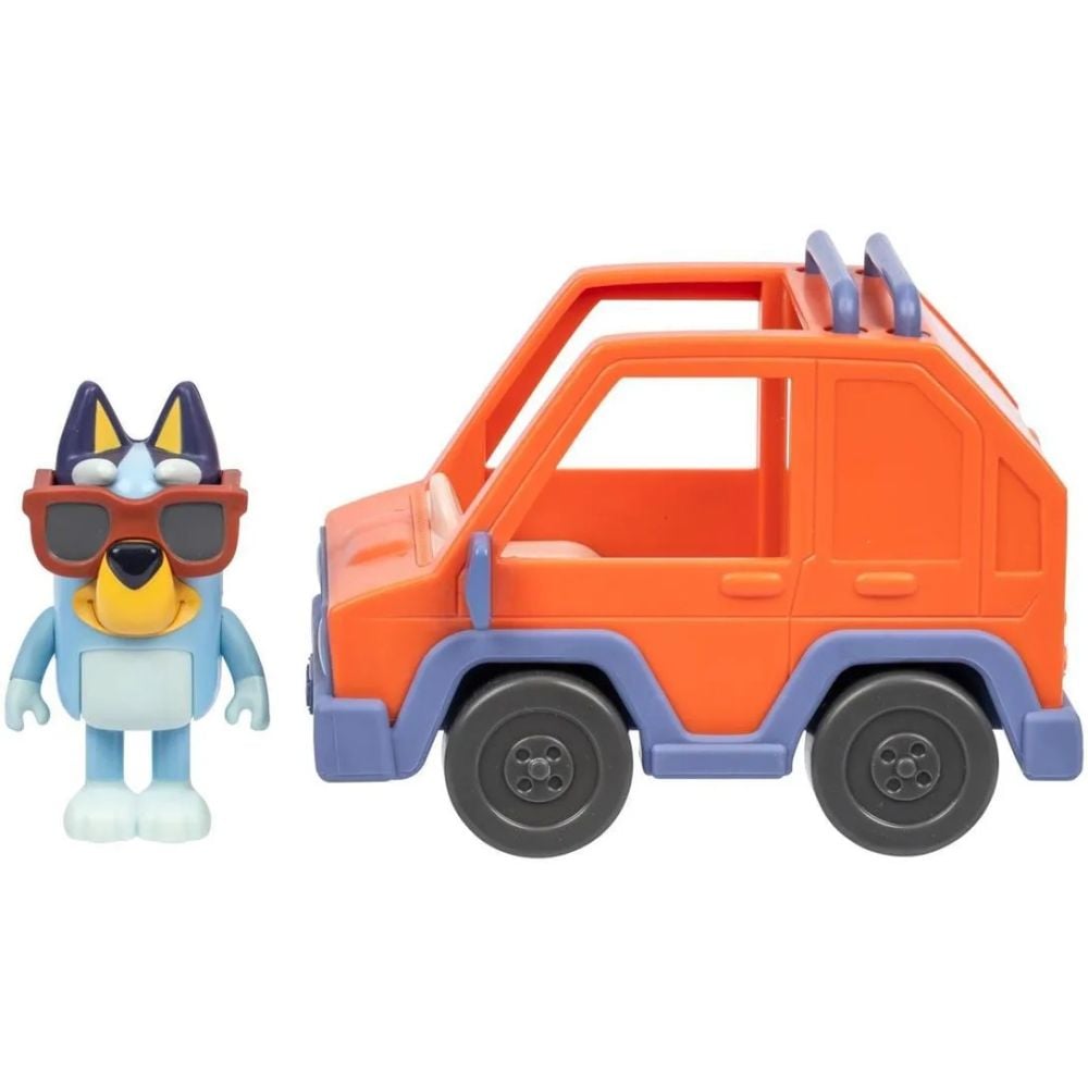 Комплект за игра с фигурка и кола, Bluey, 4WD и Bluey
