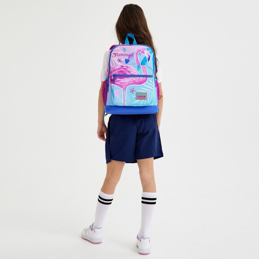 Раница с 4 отделения, Coral High, модел фламинго