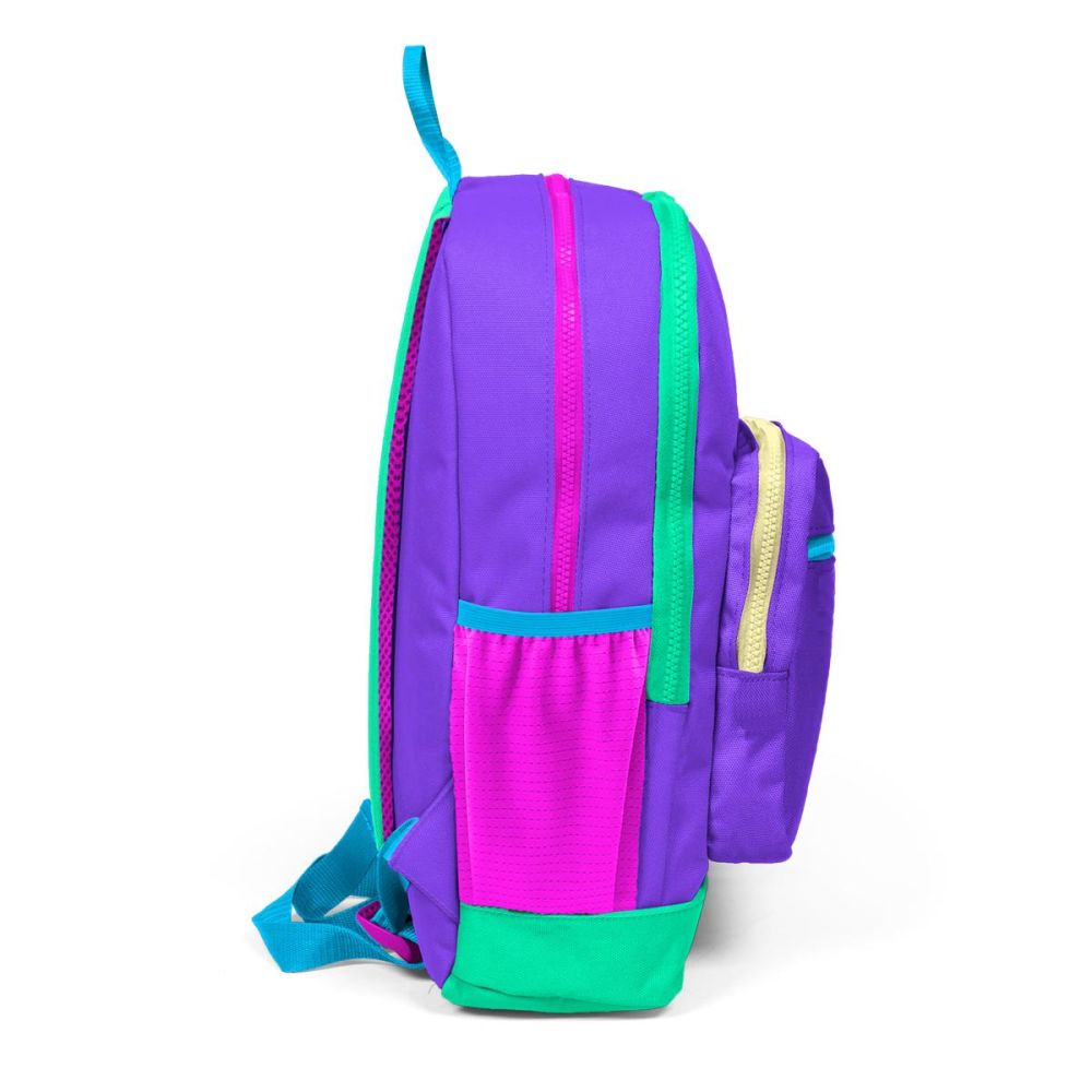 Раница с 4 отделения, Coral High, с USB, лилава