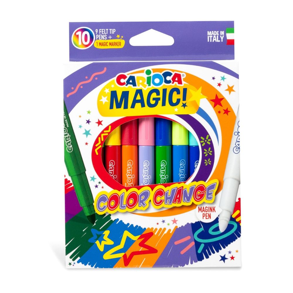 Комплект 10 маркера, Carioca, Magic Color Change