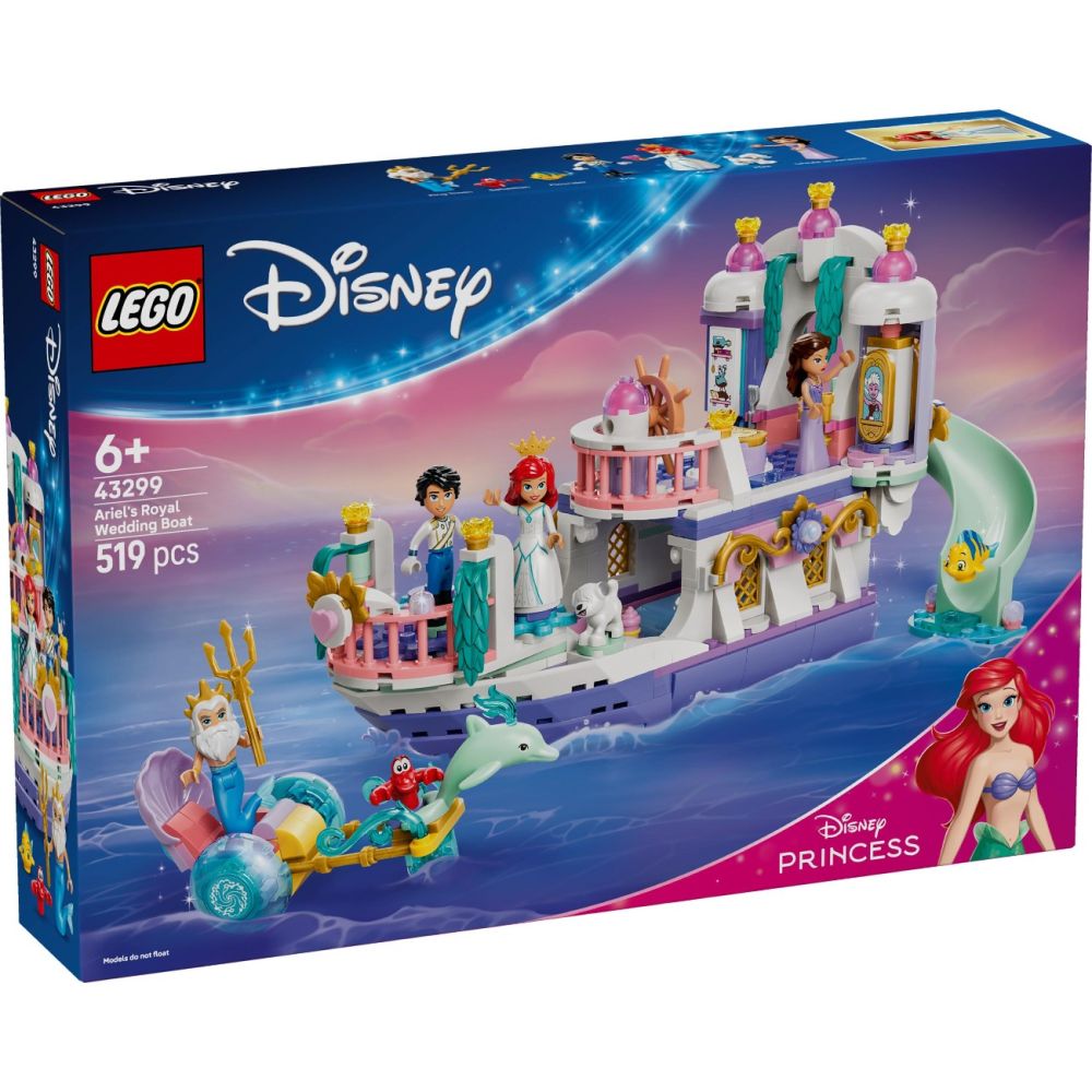 LEGO® Disney Princess - Лодка за кралската сватба на Ариел (43299)
