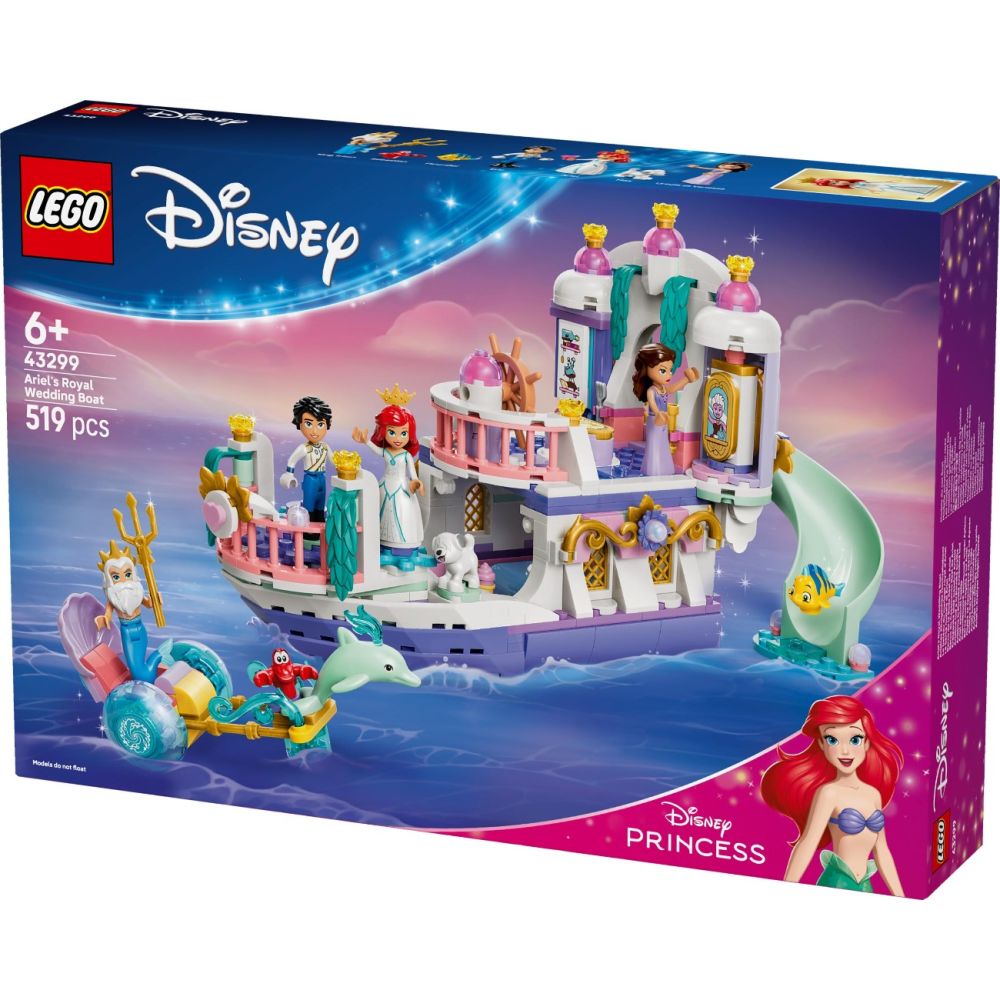 LEGO® Disney Princess - Лодка за кралската сватба на Ариел (43299)
