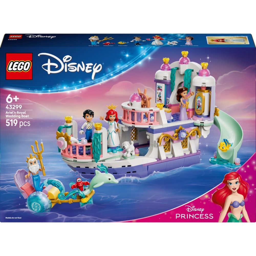 LEGO® Disney Princess - Лодка за кралската сватба на Ариел (43299)