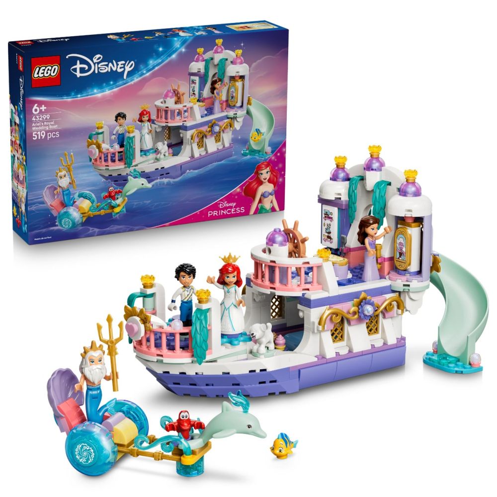 LEGO® Disney Princess - Лодка за кралската сватба на Ариел (43299)