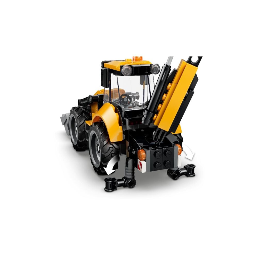 LEGO® City - Жълт багер със задна лопата (60480)