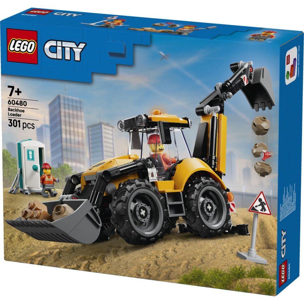 LEGO® City - Жълт багер със задна лопата (60480)
