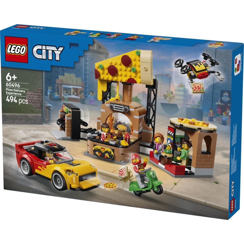 LEGO® City - Доставка на пица с превозни средства (60496)