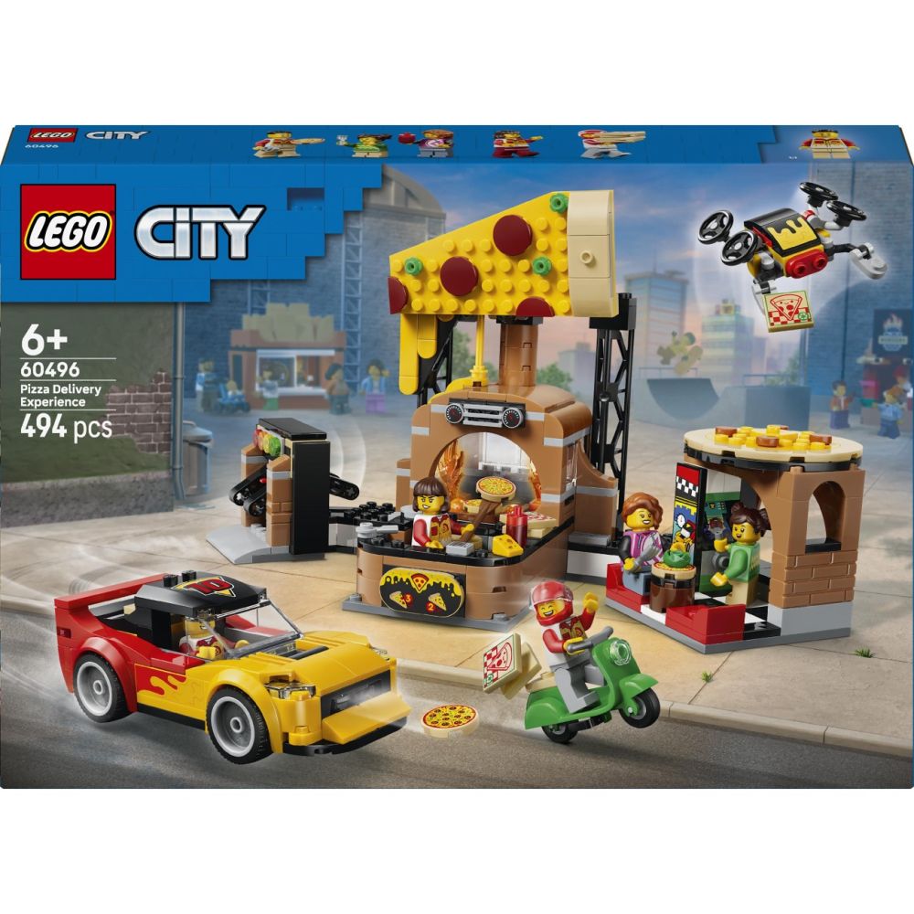 LEGO® City - Доставка на пица с превозни средства (60496)