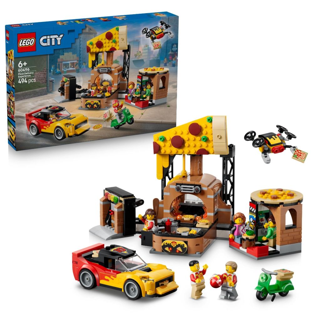 LEGO® City - Доставка на пица с превозни средства (60496)
