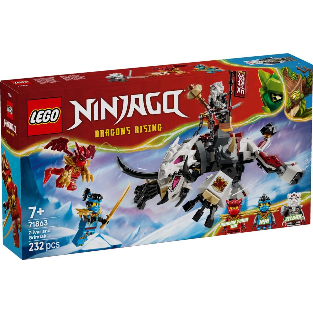 LEGO® Ninjago - Зилвар и Гримтак - чудовището-дракон (71863)