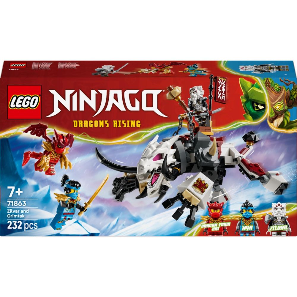 LEGO® Ninjago - Зилвар и Гримтак - чудовището-дракон (71863)