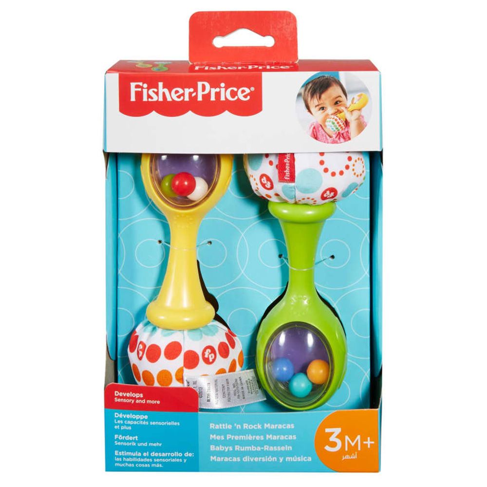 Комплект от 2 дрънкалки, Fisher-Price, Maracas, BLT33