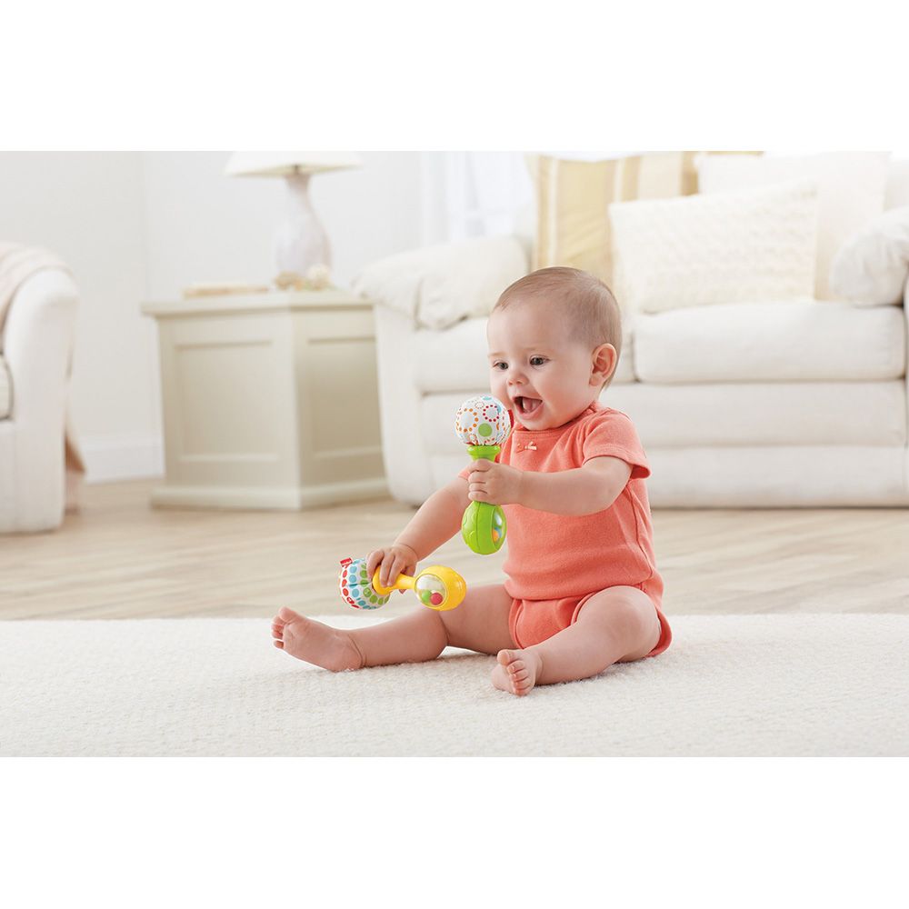 Комплект от 2 дрънкалки, Fisher-Price, Maracas, BLT33