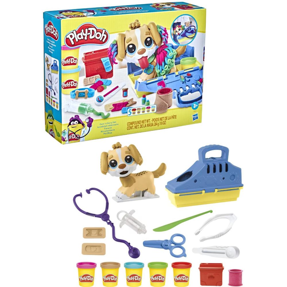 Комплект за игра, Play-Doh, При ветеринаря, F3639