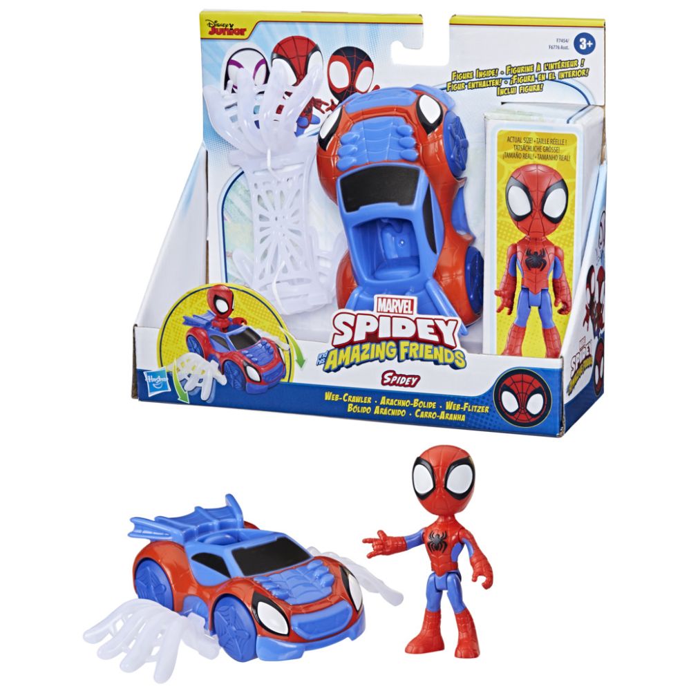 Фигурка с превозно средство, Spidey and His Amazing Friends, Spidey, F74545