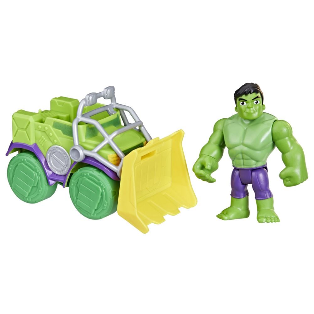 Фигурка с превозно средство, Spidey and His Amazing Friends, Hulk, F74575