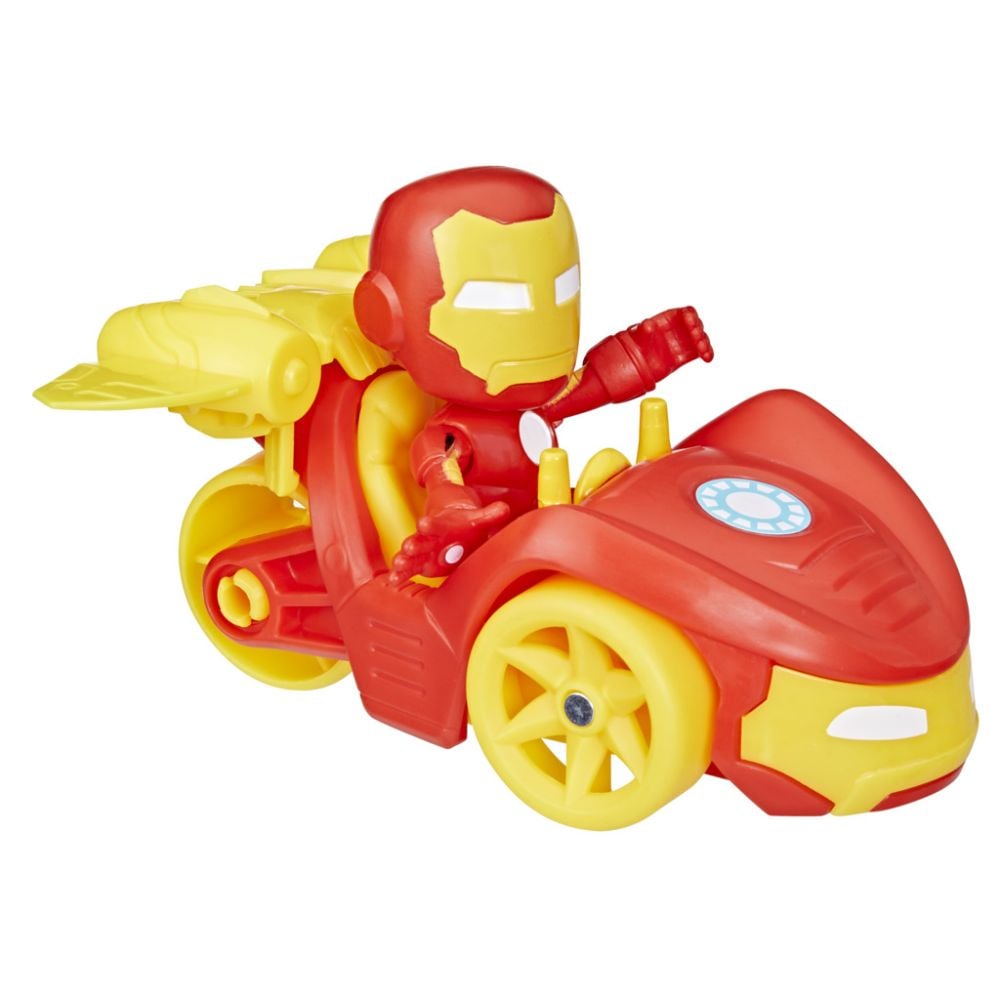 Фигурка с превозно средство, Spidey and His Amazing Friends, Iron Man, F74585