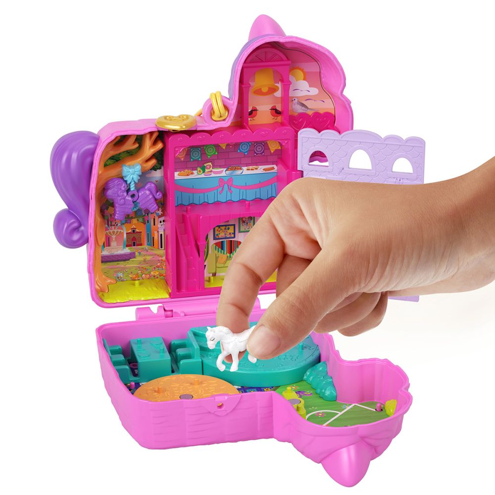 Комплект за игра с 2 кукли и 13 аксесоара, Polly Pocket, Pinata Party, HKV32