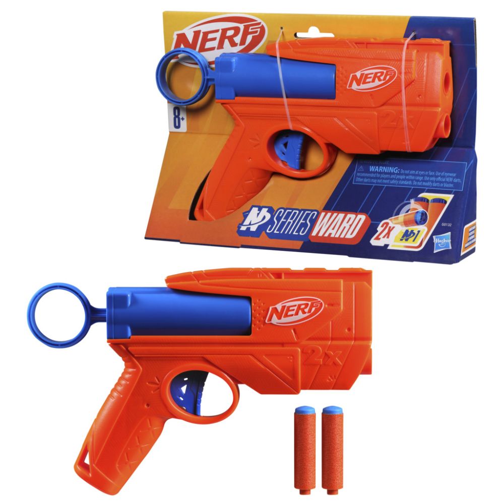 Бластер с 2 дунапренени стрелички, Nerf, Seria Ward, G0132