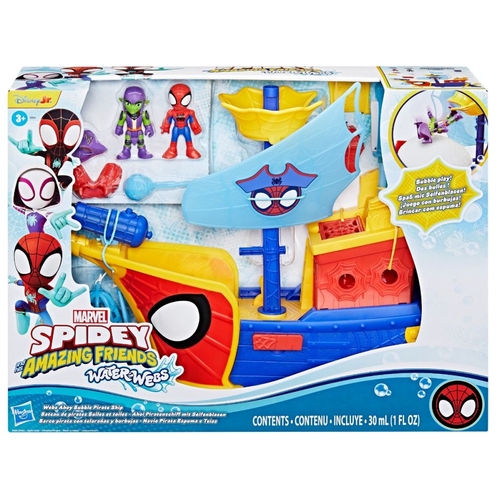 Комплект за игра с фигурки, Spidey and his Amazing Friends, Пиратски кораб, Water webs, G0666
