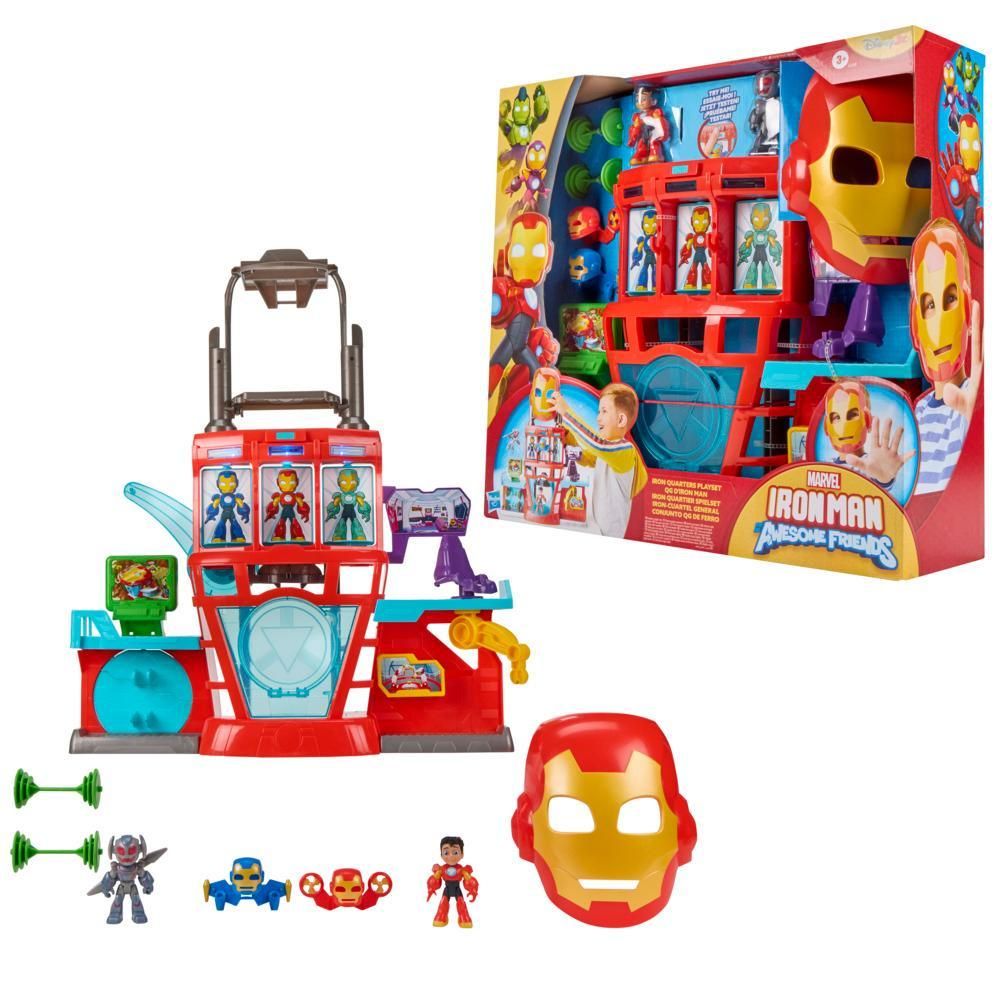 Комплект за игра, Marvel, Iron Man And His Awesome Friends, Iron Quarters, G1259