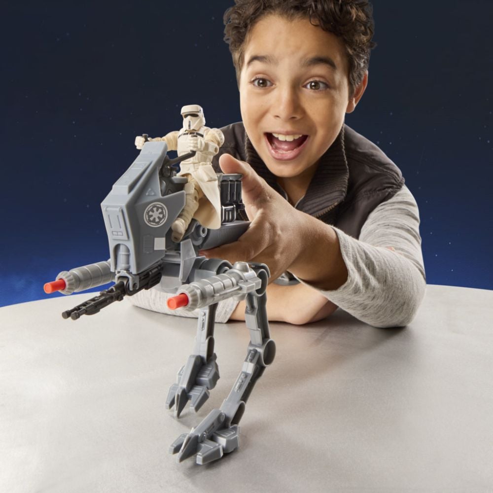 Фигурка с превозно средство, Star Wars, ActionVerse AT-RT и Imperial Driver, G2840