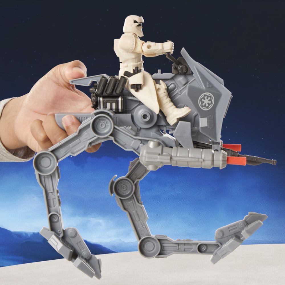 Фигурка с превозно средство, Star Wars, ActionVerse AT-RT и Imperial Driver, G2840