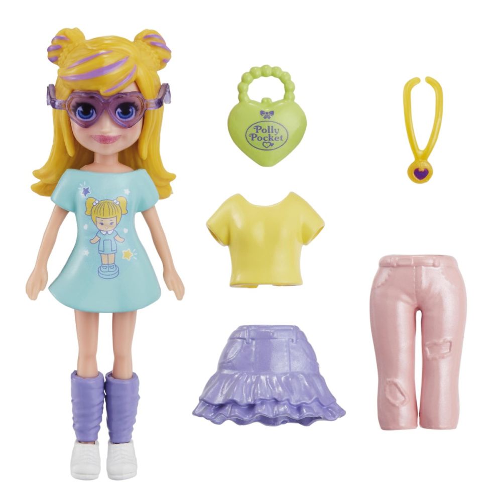 Мини кукла с дрехи за преобличане Polly Pocket, HKV83