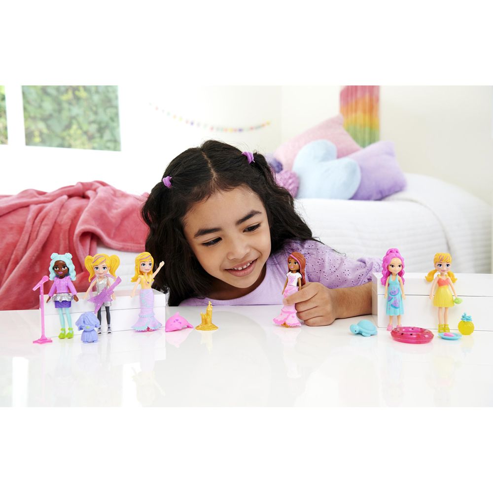 Комплект 2 кукли с дрехи и аксесоари, Polly Pocket, HKV96